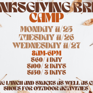 Seaside Training Center Thanksgiving Break Camp