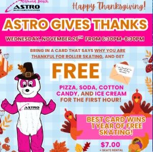 Astro Skate Gives Thanks
