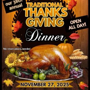 Steve's Famous Diner Thanksgiving Dinner