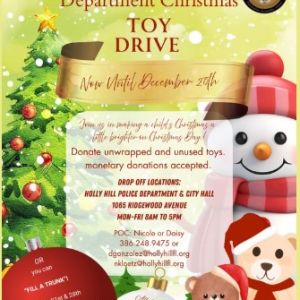 Holly Hill Police Department Toy Drive