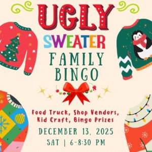 Saplings Port Orange Ugly Sweater Family Bingo