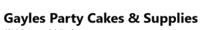 Gayles Party Cakes and Supplies