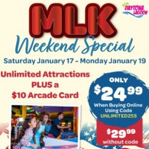 Daytona Lagoon MLK Weekend Special