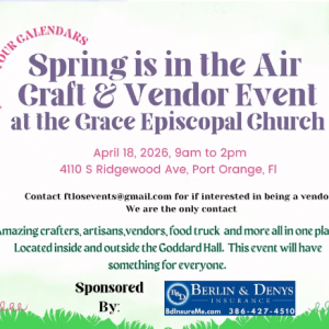 Grace Episcopal: Spring is in the air Craft and Vendor Event