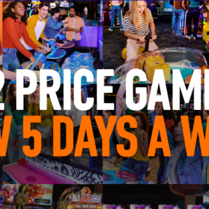 Dave and Busters Half Price Games
