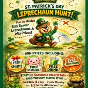 Bizy Beaver St. Patrick's Day Leprechaun Hunt