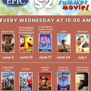Epic Theaters Kids Summer Movies