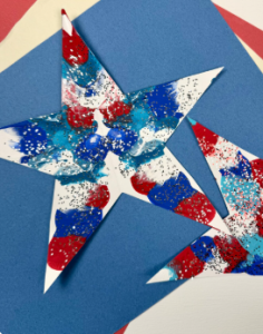 Michaels Store - Patriotic Abstract Art
