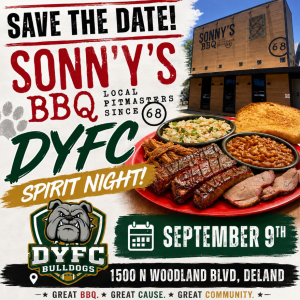 DeLand Bulldogs Youth Football & Cheer - Sonny's BBQ Spirit Night
