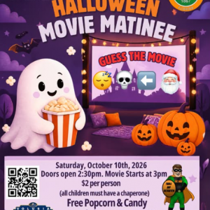 Port Orange REC Family Halloween Movie Matinee