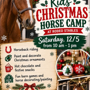 Rodeo Stables Kids Christmas Horse Camp