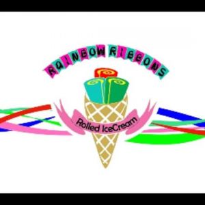 Rainbow Ribbons Rolled Ice Cream