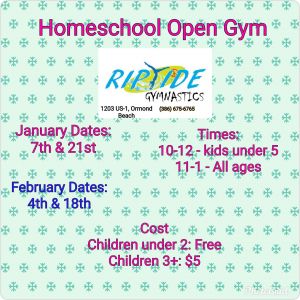 Riptide Gymnastics Homeschool Open Gym