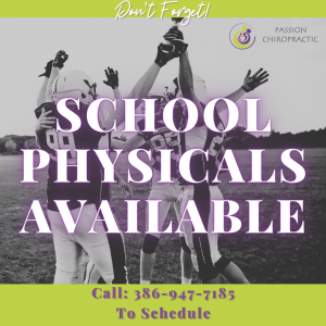 School Physicals - Passion Chiropractic and Wellness Center