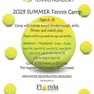 Florida Tennis Center Summer Camp