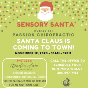 11/12 Sensory Santa Photos at Passion Chiropractic