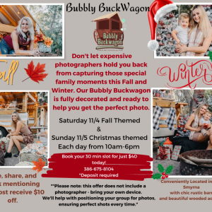 Bubbly Buck Wagon Bring your Device Fall & Chrismtas Mini Session