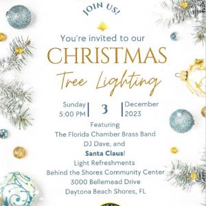 12/03 Daytona Beach Shores  Tree Lighting
