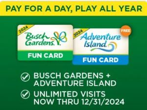 Busch Gardens Fun Card