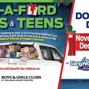 11/21- 12/01 FillAFord 4Kids & Teens - Gary Yeomans Ford Toy Donation Drive