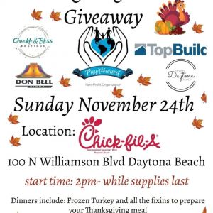 11/24 Payit4ward's  Annual Turkey Giveaway