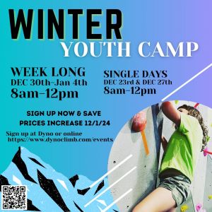 Dynoclimb: Winter Break Climb Camp