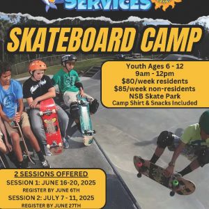 City of New Smyrna Beach Leisure Services Summer Skate Camp