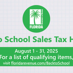 08/01 - 08/31 Back-to-School Sales Tax Holiday