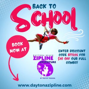Daytona Beach Zipline Adventure - Back to School Special