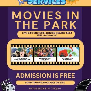 New Smyrna Beach Movie in the park